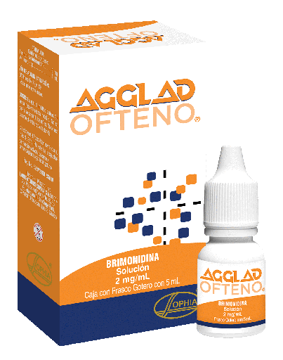 [736085401431] Agglad Ofteno 2 Mg Solución Gotas 5 Ml Tartrato de brimonidina 2 mg Vehículo, c.b.p. 1 ml. SOPHIA 