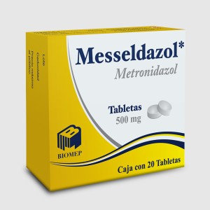 [7501573900542] Metronidazol(MESSELDAZOL) Tableta Cada Tableta contiene: Metronidazol 500 mg Envase con 30 Tabletas.