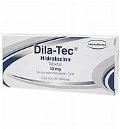 [7501471888829] DILA-TEC c/20 TABS. 10 MG. Hidralazina (Tabs. Orales). NA