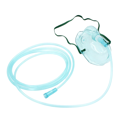 [7504005010826] MASCARILLA  DESECHABLE PARA ADMINISTRACION DE OXIGENO CON TUBO DE CONEXIGENO DE 180CM ADAPTADOR INFANTIL DIP-MAC