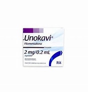 [7501125165542] UNOKAVI Emulsión Iny. c/5 AMPTAS.  2 MG/0.2 ML. Fitomenadiona 2mg. NA