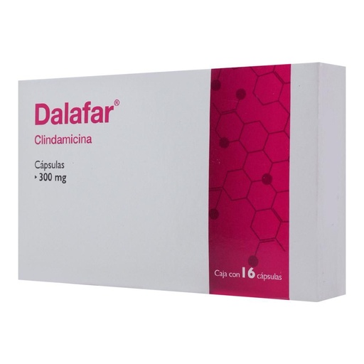 [7502223550919] DALAFAR c/16 CAPS. 300 MG. Clindamicina 300mg. (Caps. Orales). NA