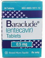 [7501041941909] Baraclude Entecavir Tableta Cada Tableta contiene: Entecavir 0.50 mg Envase con 30 Tabletas. BRYSTOL
