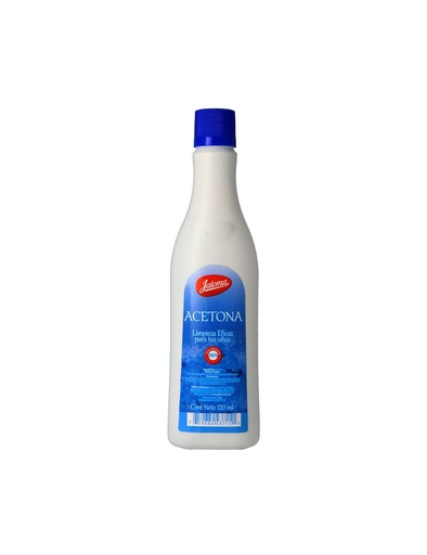 [759684437151] ACETONA CONCENTRACIÓN 100% (Jaloma) Fco. c/120 ML. Quita esmalte de uñas (Acetona pura) NA