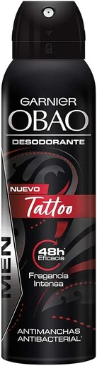 [7509552844627] Desodorante Garnier Obao Men Tattoo Aerosol 150 Ml GARNIER