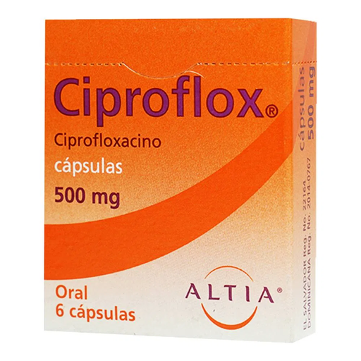 [7501314701834] Ciproflox ciprofloxacino 500 Mg 6 Cápsulas ALTIA