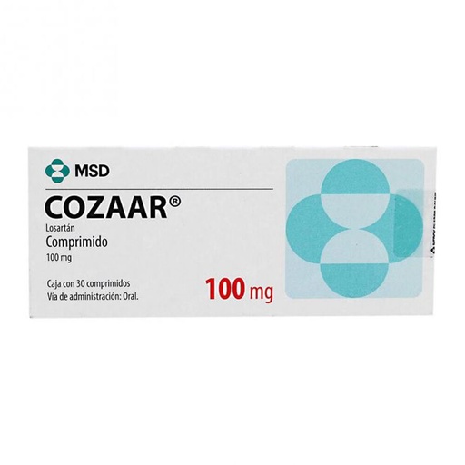 [7501326000987] Cozaar Losartán100 Mg 30 Comprimidos MSD
