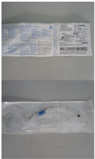 [112480040] TUBO ENDOTRAQUEAL DE PLÁSTICO CON GLOBO 4.0MM 16FR