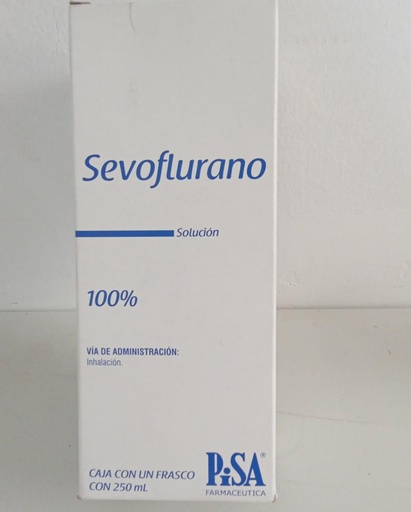 [7501125101137] Sevoflurano 100% Liquido o solución sevoflurano 250 ml. envase con 250 ml de líquido o solución. PISA 