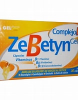 [7502227426111] Complejo b. Tableta Comprimido o Cápsula. Cada tableta Comprimido o Cápsula contiene: Mononitrato o clorhidrato de Tiamina 100 mg. Clorhidrato de piridoxina 5 mg. Cianocobalamina 50 µg Envase con 30 Tabletas Comprimidos o Cápsulas Zebetyn GEL PHARMA