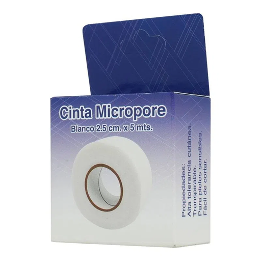 [7506246001182] Cinta Micropor Blanco 2.5 Cm X 5 M QUIMI CALI