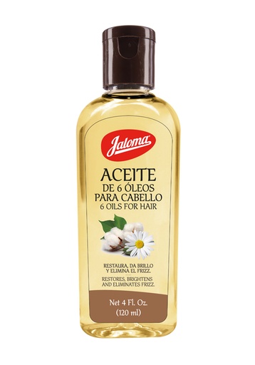 [759684031779] Aceite 6 Óleos para cabello Jaloma Fco. 120 ML.  JALOMA