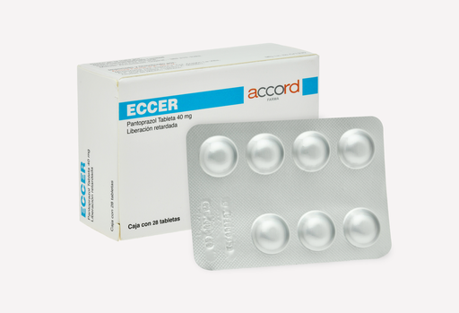 [7506335702501] ECCER c/28 TABS. L.R. 40 MG. Pantoprazol 40mg. (Tabs. Orales). NA