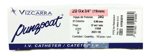 [7501563010114] EQUIPO P/VENOCLISIS TEFLON PUNZOCAT N°20 PUNZACOT 