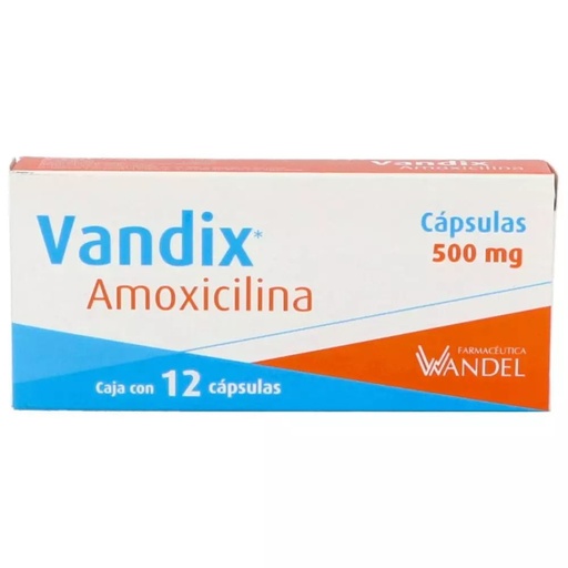 [7503001007052] VANDIX c/12 CAPS. 500 MG. Amoxicilina  500mg. (Caps. Orales). NA