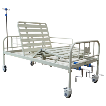 [EJ200101H] Cama Manual Basica Con Accesorios Sistema de posiciones en 3 secciones Ruedas sólidas 5 x 1″ con sistema de bloqueo Peso Máximo de usuario: 150 kg ECO MOBILITY