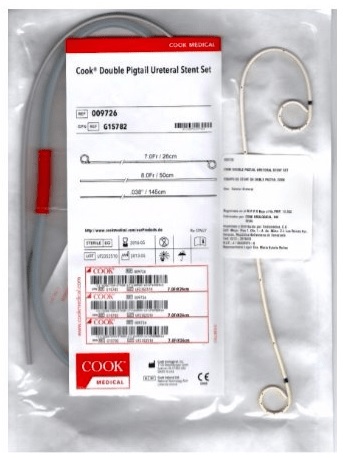 [25206] SET DE CATETER URETERAL PIGTAIL 6FR,70CM COOK