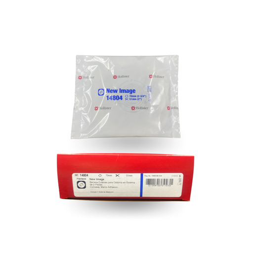 [HOLL14804] BARRERA CONVEXA RECORTABLE 51MM, ARO 70MM CAJA CON 5. HOLLISTER