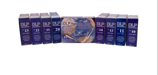 [DLBBISDLP10] HOJA PARA BISTURI NO. 10 ACERO INOXIDABLE. C/100 DL