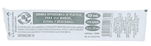 [DLJ102232P] JERINGA HIPODERMICA DESECHABLE 10ML CON AGUJA 22G X 32MM C/100 DL