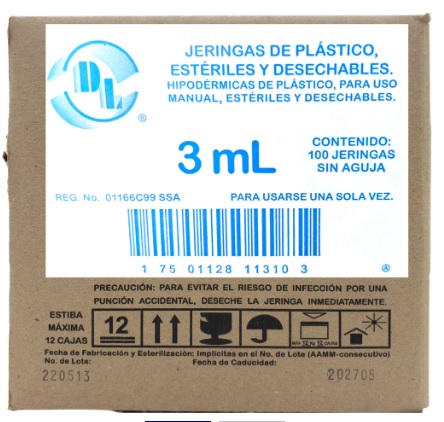 [17501128113103] JERINGA HIP. DESECH. 3ML S/A C/100