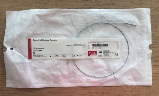 [020025-C4] CATETER URETERAL OPEN-END 4FR. X 70 CM. COOK