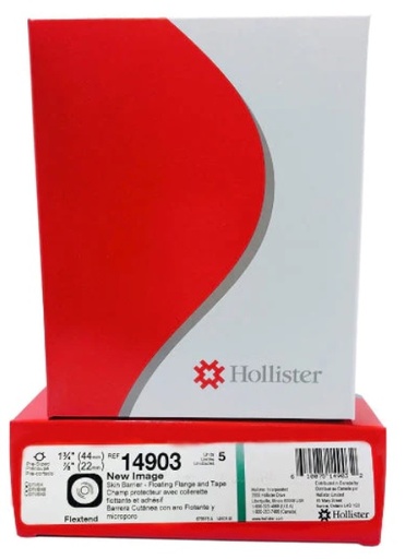 [HOLL14903] BARRERA CUTANEA CONVEXA PRECORTADA FLEX.H(22MM) 44 MM C/ HOLLISTER