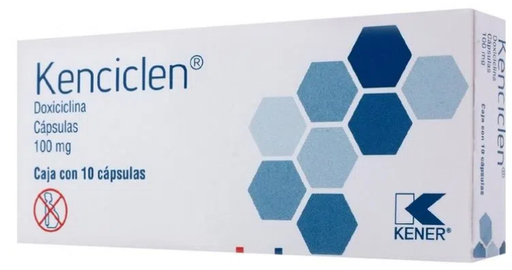 [7501493888302] KENCICLEN 100MG CAP C10 VP DOXICICLINA KENER