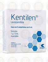 [7501493873629] KENTILEN 1G SINY AMP5ML IN C5 VP LEVOCARNITINA KENER