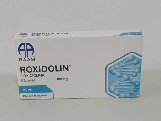 [7502227870259] DOXICICLINA 100MG C/10 CAPSULAS (ROXIDOLIN) COLLINS