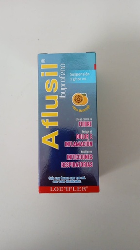 [7502211780359] IBUPROFENO SUSPENSION INFANTIL 2G/100ML (AFLUSIL) SABOR MARACUYA COLLINS