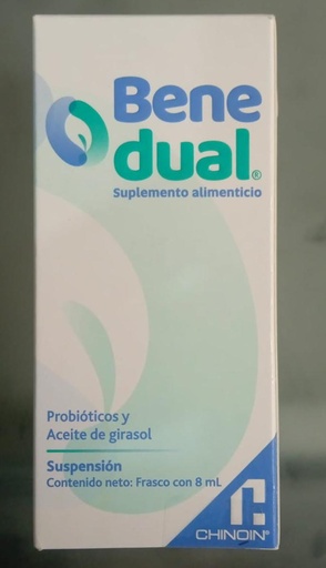 [7501088525001] Benequer Suplemento Alimenticio Probióticos y Aceite de Girasol  8 Sobres De 2 G