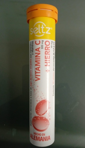 [4022679146168] VITAMINA C+HIERRO (Seltz) c/20 TABS. EFERVS. Sab. Toronja 4.0 G. Vitamina C en combinación NA