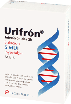 [7502213140458] Urifron Interferón Alfa 2b 5MUI  1Frasco PROBIOMED