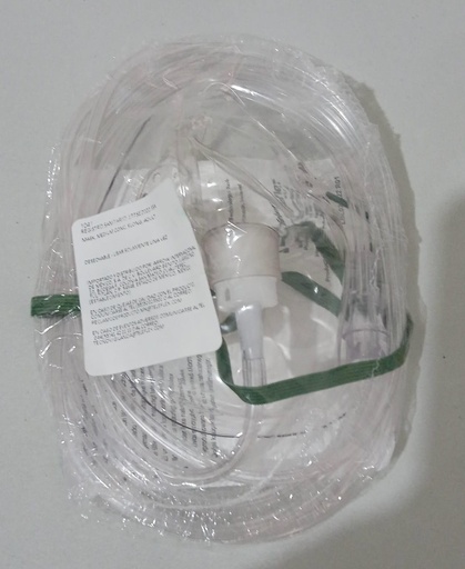 [HUD1041] Mascarilla de oxigeno con adaptador del no. 1 transparente EDIGAR