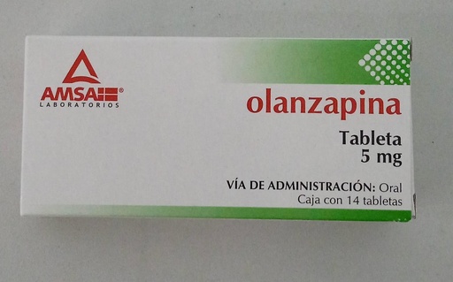 [7501349028470] OLANZAPINA 5MG C/14 TAB AMSA COLLINS