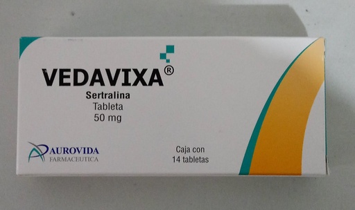 [7506331301005] VEDAVIXA c/14 TABS.  50 MG. Sertralina  50mg. NA