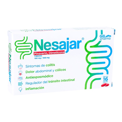 [7502227426449] PINAVERIO/DIMETICONA 100/300MG C/16 CAPSULAS (NESAJAR) COLLINS