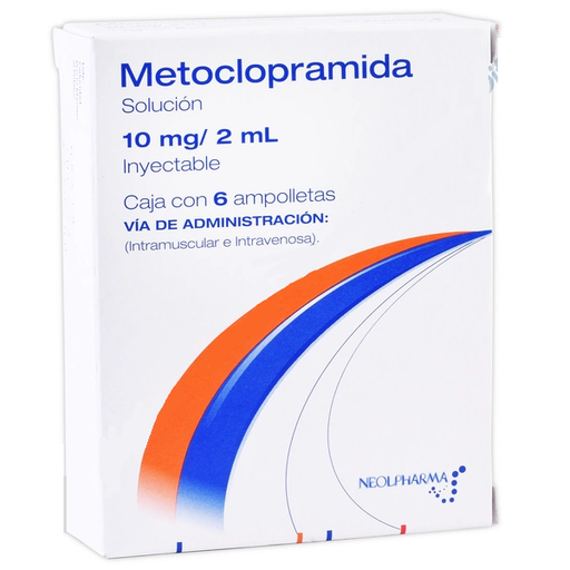 [7501384547929] METOCLOPRAMIDA (Neolpharma) Sol. Iny. c/6 AMPTAS. 10 MG/2 ML. Metoclopramida (Sol. Inyectable) NA