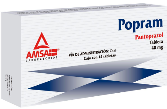 POPRAM c/14 TABS. 40 MG. Pantoprazol 40mg. (Tabs. Orales). NA | Medical ...