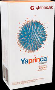 [7506358400408] Yaprinca Linezolid Solución Inyectable Cada 100 ml contienen: Linezolid 200 mg. Envase con bolsa con 300 ml. GLENMARK