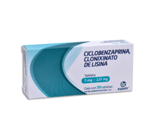 [7502009749179] Clonixinato de Lisina + Ciclobenzaprina 125/5mg. C/20 Tab. Ciclobenzaprina 5mg+Clonixinato de Lisina 125mg. MAVER