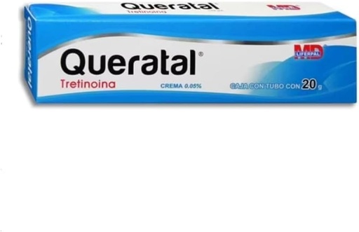 [7501836002020] Queratal Crema 0.05% Tubo c/20 G. Tretinoína 0.050g. LIFERPAL