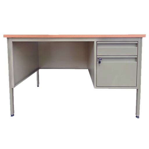 [1-56101700] Escritorio Secretarial Descripción: Estructura Tubular 1", Cal 24 Con Travesaños Laterales en Tubo Cuadrado1" Cal-2, Acabado Esmaltado un Cajón Papelero y Otro Archivero De Lamina Cal. 24, Cubierta con Formaica Imitación Madera Perímetro Moldura De Aluminio. Dimensiones Generales: Largo 120CM 
X Ancho 60CM X Altura 78CM.  NAC-MEDIC