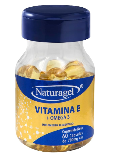 [7503029005870] VITAMINA E+OMEGA 3 (Naturagel) c/60 CAPS. 700 MG. Aceite de pescado (Omega 3) en combinación. NA