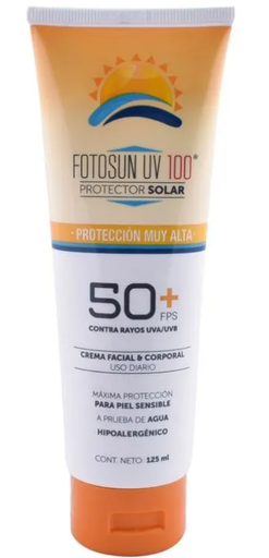 [7502253600486] Bloqueador Fotosun Uv 100 FPS 50+ 125 Ml DACLAF