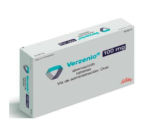 [7501082243529] Verzenio Abemaciclib tabletas Cada tableta contiene Abemaciclib 100 mg Envase con 56 tabletas LILLY