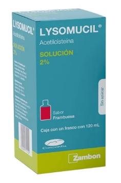 [7502209710122] Lysomucil Acetilcisteína sol 2 % Frambuesa Solución 120 Ml
