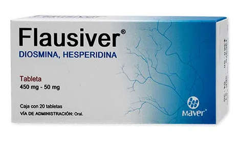 [7502009745898] DIOSMINA/HESPERIDINA 450/50MG C/20TAB FLAUSIVER COLLINS