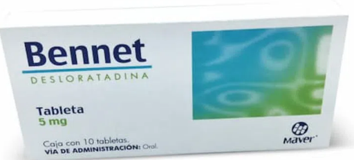 [7502009745881] BENNET c/10 TABS. 5 MG. Desloratadina (Tabs. Orales) NA